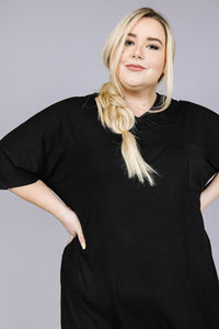 T-SHIRT DRESS Black