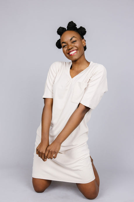 T-SHIRT DRESS Sand