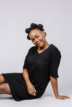 T-SHIRT DRESS Black