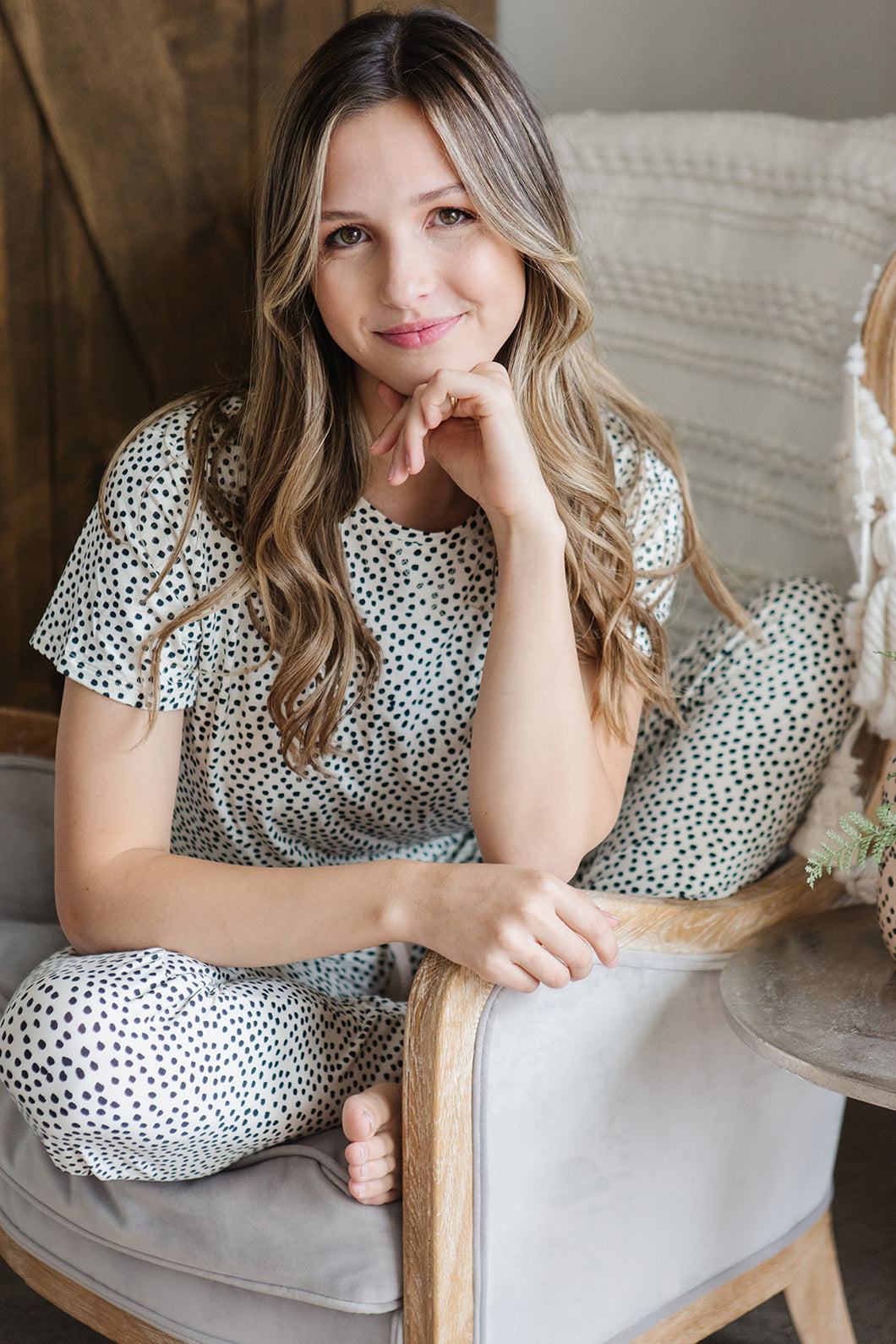 JAM PANTS SET | Creamy Dot